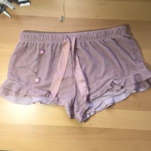 Victoria Secret Dusty Pink Ruffle Shorts